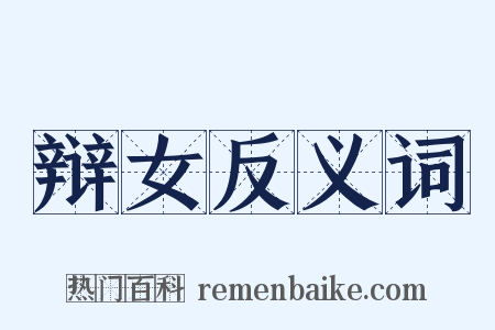 辩女反义词是什么意思的图片